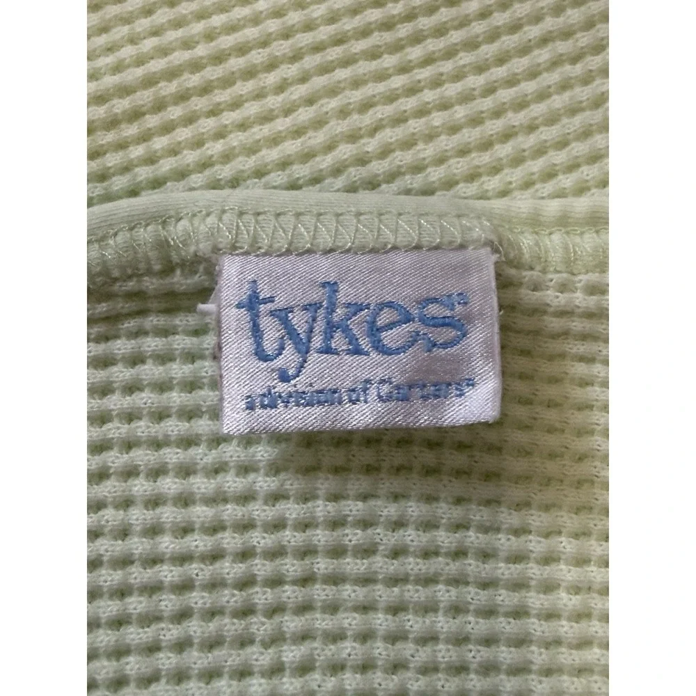 VTG Tykes by Carters Rare Green Cuddly Duckie Patch Thermal‎ Baby Blanket Y2K